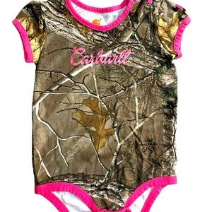 Carhartt X Realtree Girls Infant/Toddler 24M Camo Bodysuit One piece Camo X Pink